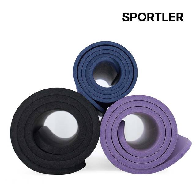 스포틀러 NBR 요가매트 스탠다드 10mm 두꺼운 홈트 필라테스 헬스 안밀리는 운동 매트