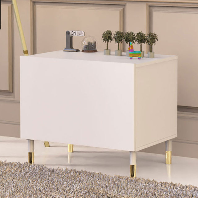 토닉 침대 옆 선반 좁은 미니 침실 협탁