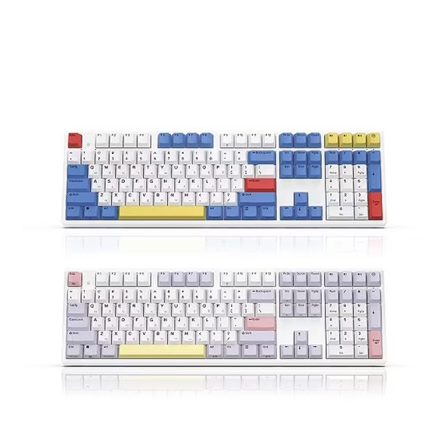 한성컴퓨터 GK898B 염료승화 EDITION 무접점 키보드 [퍼플하트] 유무선 노뿌스위치 108키 35g