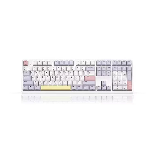 한성컴퓨터 GK898B 염료승화 EDITION 무접점 키보드 [퍼플하트] 유무선 노뿌스위치 108키 35g