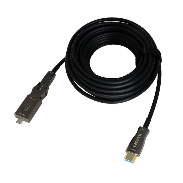 마하링크 AOC 분리형 C타입 TO HDMI 2.1 8K 광케이블 10M ML-UC3H10