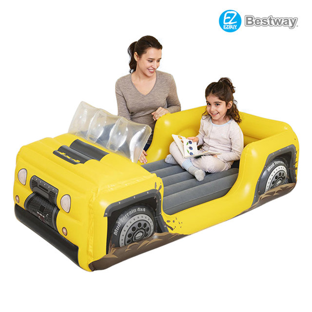 [해외직구] Bestway 베스트웨이 키즈 에어매트리스 휴대용 접이식 아웃도어 에어펌프 증정