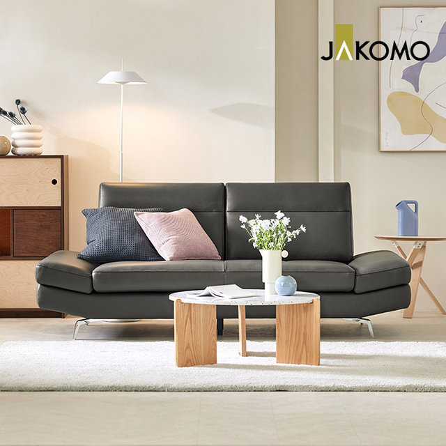 [단독][롯데3만증정]레이 3인 이태리 천연면피 소가죽 소파