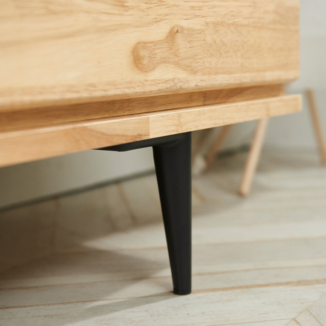 머피 3단 원목 서랍장 1200 고무나무 와이드 수납장