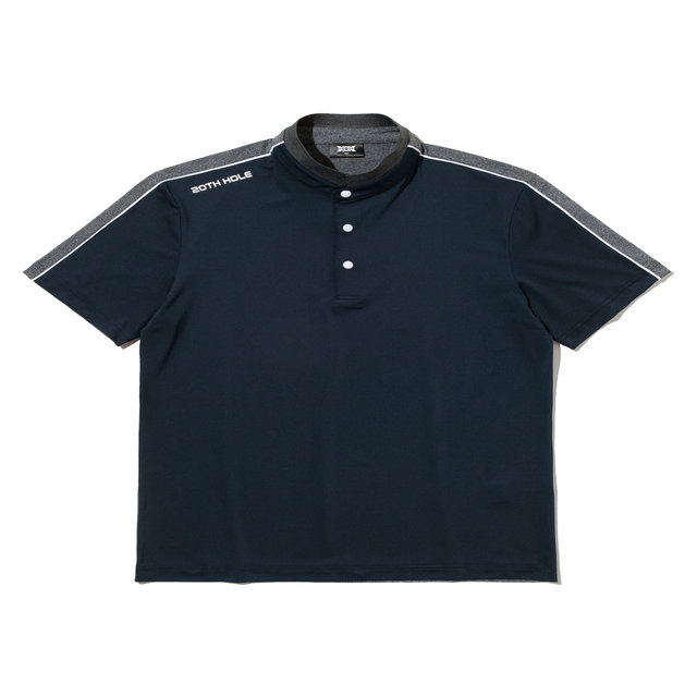 라인 포인트 썬그립 반팔 티셔츠 [NAVY]