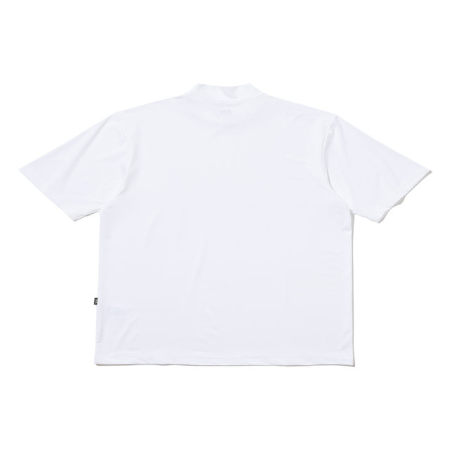 냉감 소재 베이직 터틀넥 반팔 베이스 레이어 [WHITE]