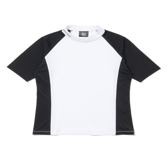 사선 플라켓 여성 반팔 베이스레이어 [WHITE]
