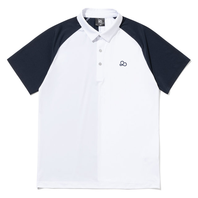 뒤 로고 전사 반팔 티셔츠 [NAVY]