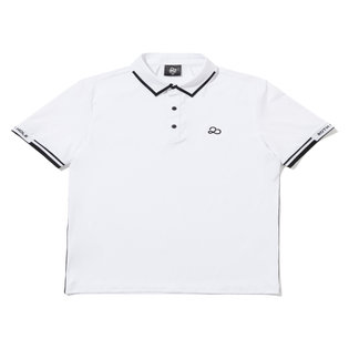 메쉬 소매 포인트 반팔 티셔츠 [WHITE]