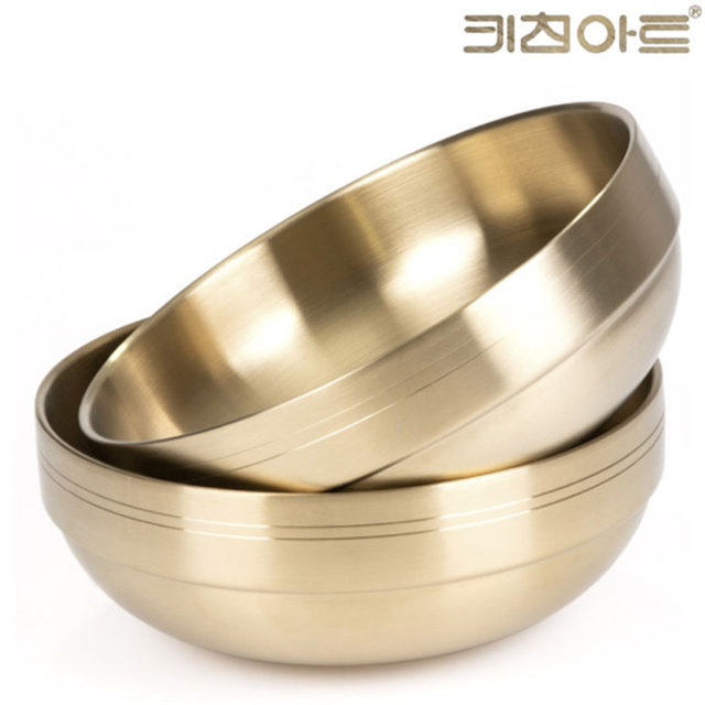 키친아트 티타늄 이중 면기 20CM 2개 냉면 비빔밥 칼국수그릇