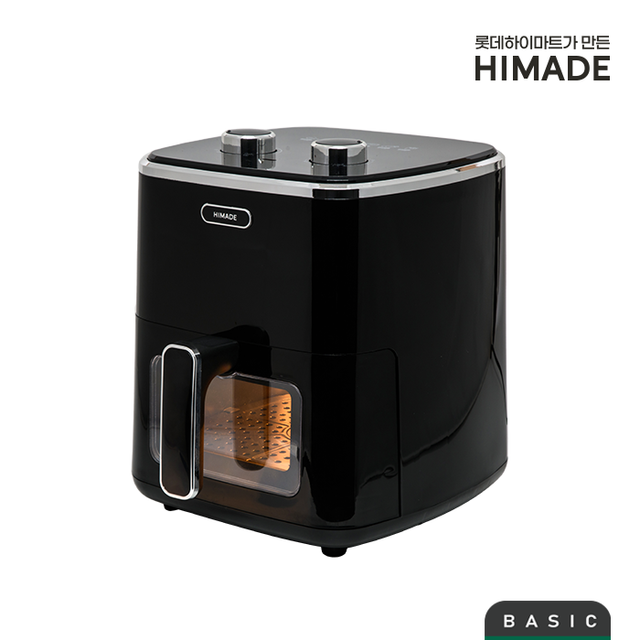 속 보이는 5L 에어프라이어 HJAF-G50BLACK