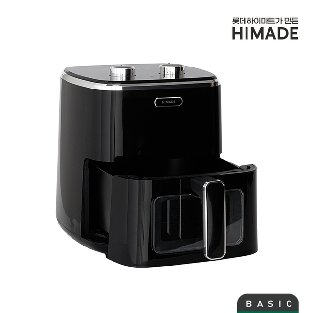 속 보이는 5L 에어프라이어 HJAF-G50BLACK