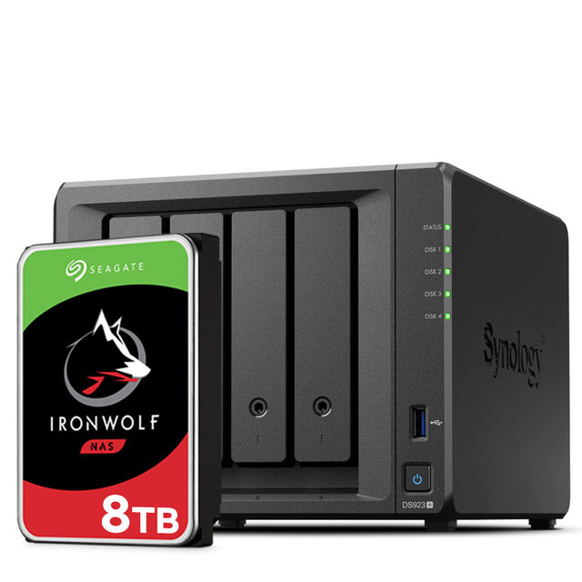 NAS DS923+[8TBX1] 씨게이트 아이언울프 8TB * 1ea 하드디스크  합본