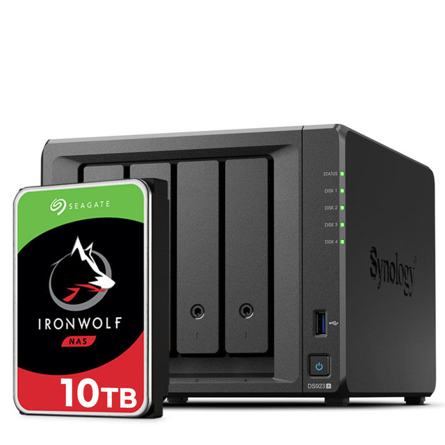 NAS DS923+[10TBX1] 씨게이트 아이언울프 10TB * 1ea 하드디스크  합본