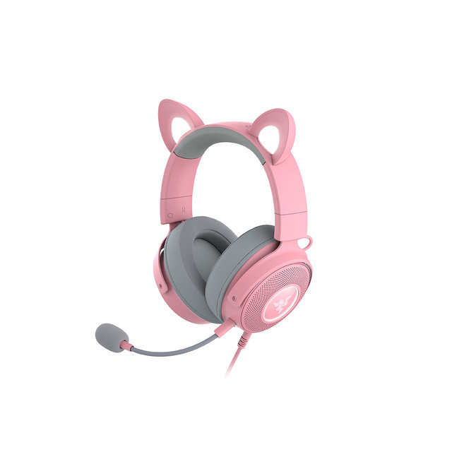 레이저코리아 크라켄 키티 V2 프로 쿼츠 Kraken Kitty V2 Pro Quartz 유선 헤드셋