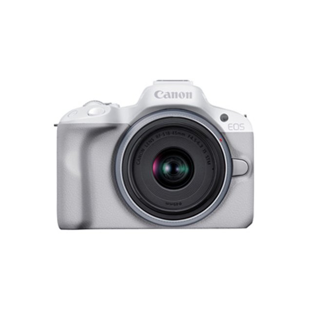 canon EOS-R50 미러리스 카메라 바디&렌즈 KIT [본체+18-45mm][화이트][정품]