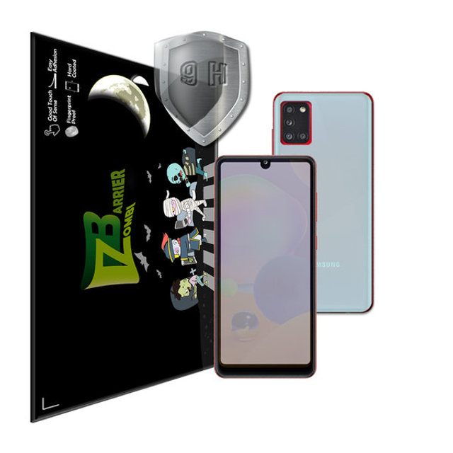 갤럭시 A31 풀커버 강화유리 액정+후면 보호필름