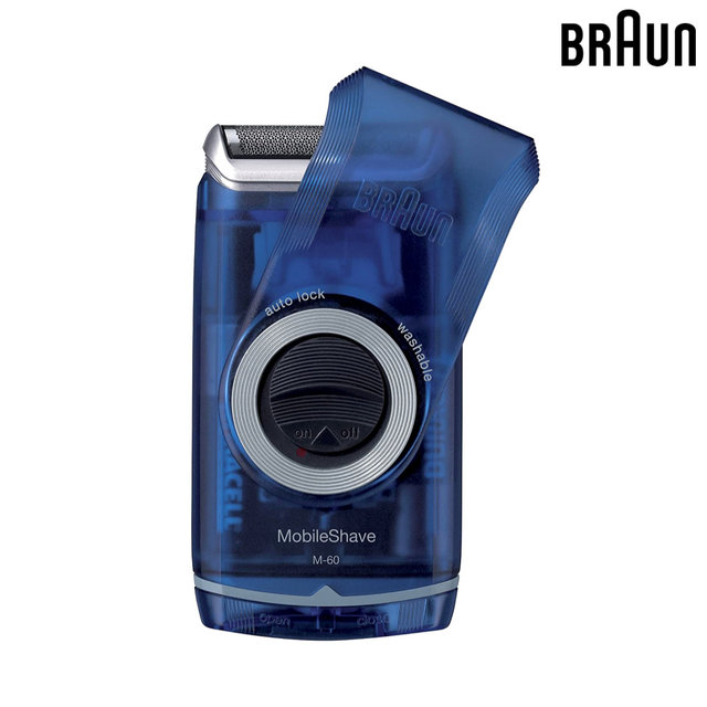[해외직구] 미국 Braun 워셔블 남성 휴대용 무선 전기 면도기 M60b