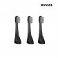 바셀 컴팩트 휴대용 음파전동칫솔 3IN1 헤드 브러쉬 블랙
