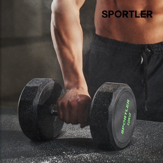 스포틀러 PEV 12각 덤벨 아령 3kg 웨이트 근력 홈트 운동 기구