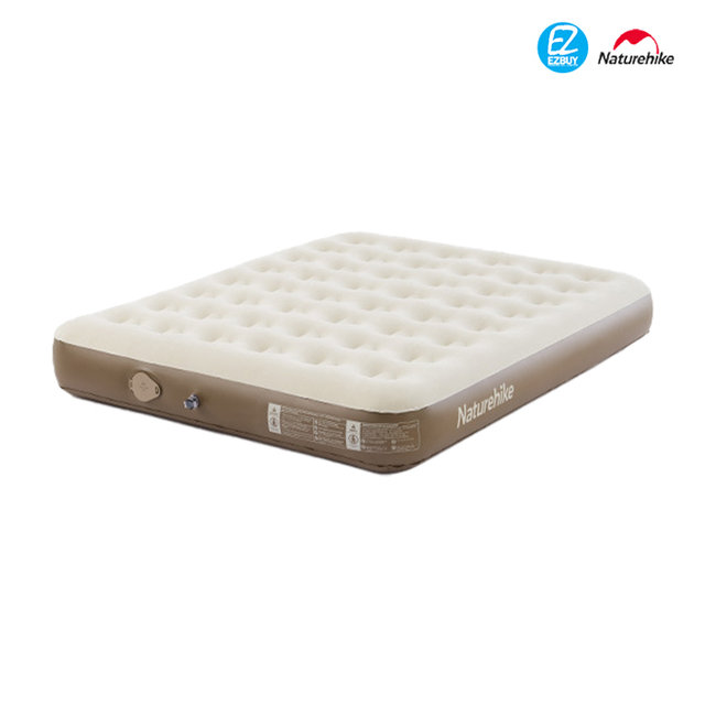 [해외직구] 네이처하이크 25cm 원터치 에어매트 C25 CNH23DZ10001 2인용 베이지  (에어펌프 포함)