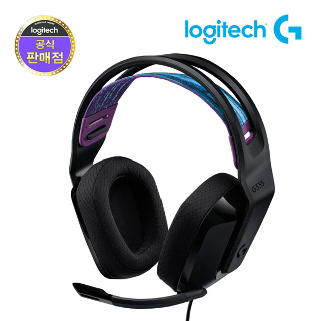 로지텍 정품 G335 게이밍 헤드셋 블랙 (유선)