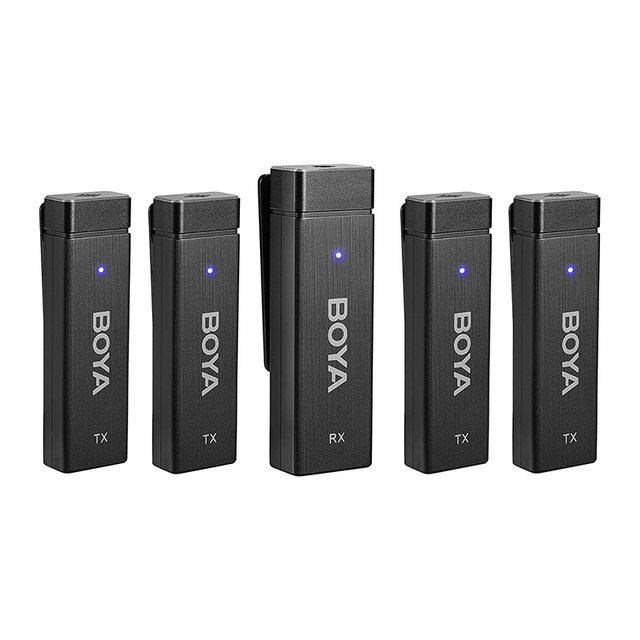 BOYA BY-W4 2.4G 4채널 무선마이크 (수신기1/송신기4)