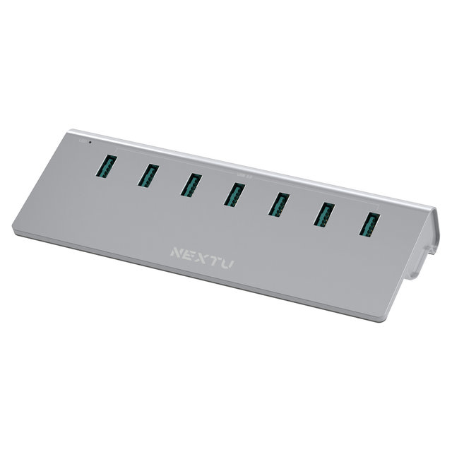 넥스트유 유전원 USB허브 7포트 USB3.0 알루미늄 재질 327U3