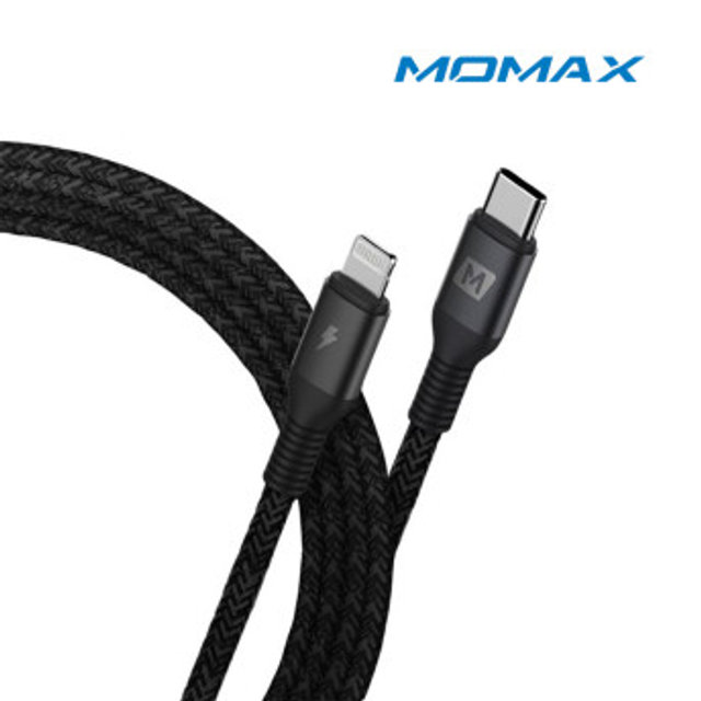 모맥스 Elite USB C to 라이트닝 8핀 아이폰 고속 충전 나일론 케이블 2.2m
