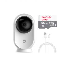 스마트 CCTV 홈카메라 Egg Pro + 128메모리 + 3m 전원 케이블