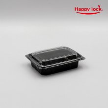 [소량]일회용 샐러드 반찬 용기 201(블랙)-200set (뚜껑포함)