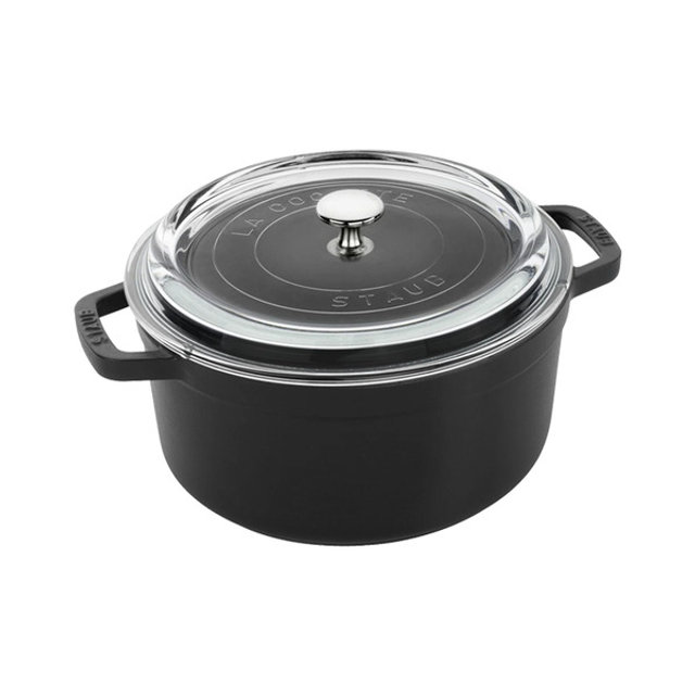 [해외] 스타우브 꼬꼬떼 라운드 3.9QT (24cm) 블랙