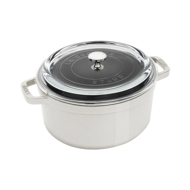 [해외] 스타우브 꼬꼬떼 라운드 3.9QT (24cm) 화이트트러플
