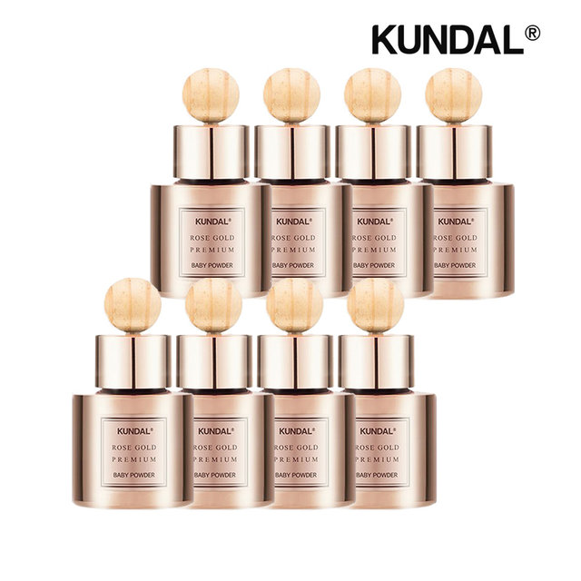 쿤달 프리미엄 차량용 디퓨저 로즈골드 에디션 베이비파우더 40ml x8개