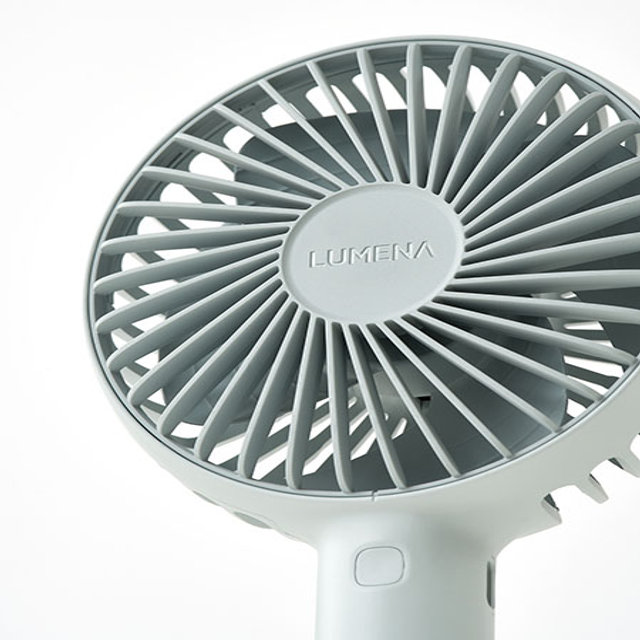 루메나 FAN PRO 4 휴대용 무선 선풍기 [아쿠아그레이] FAN-PRO4-GY