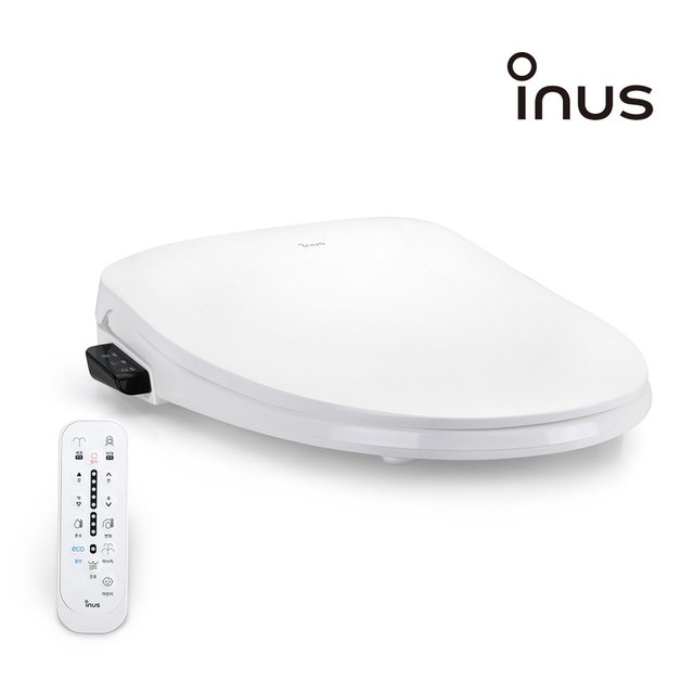 이누스 리모컨 직수형방수비데 신제품 IS-340R IPX7등급 비데구입 노필터비데 