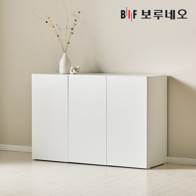뮤센 1200 2단 높은 거실장 슬림