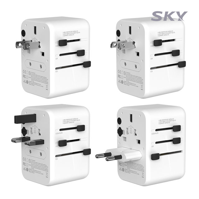 [임직원] 스카이 필 45W USB-PD 여행용 올인원 해외 멀티플러그 5포트 고속 어  