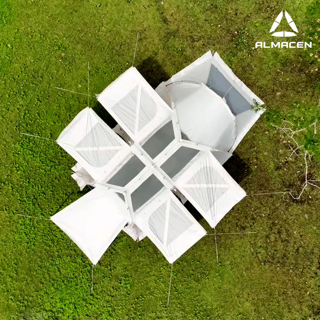 [캠핑시즌할인행사] 알마센 그랜드 캐빈 하이브리드 오토텐트 리빙쉘텐트 3~4인용 크림색상