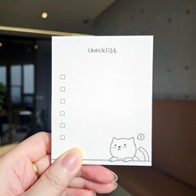 mini 점착리필지 Today is little curious cat[랑캣몰]