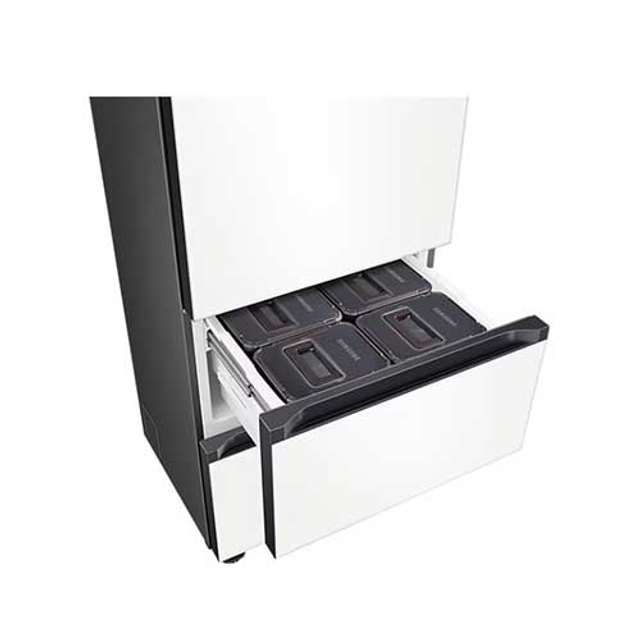 비스포크 키친핏 김치냉장고 3도어 RQ33C74B1W6 (313L, 새틴 화이트, 1등급)