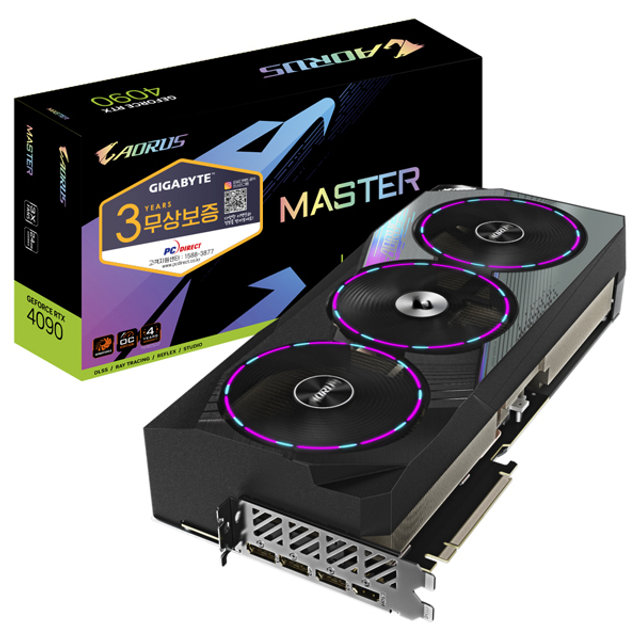 기가바이트 지포스 RTX 4090 AORUS Master 피씨디렉트