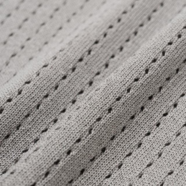 펀칭 카라 남성 반팔 니트[GREY]