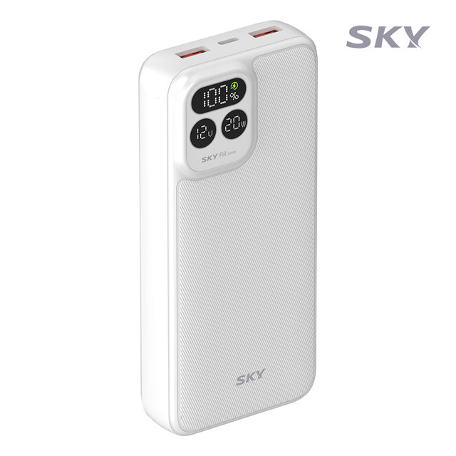 스카이 필 22.5W 고속 충전 LCD잔량표시 20000mAh 대용량 보조배터리 PD30 USB C타입 갤럭시 아이폰 기내반입