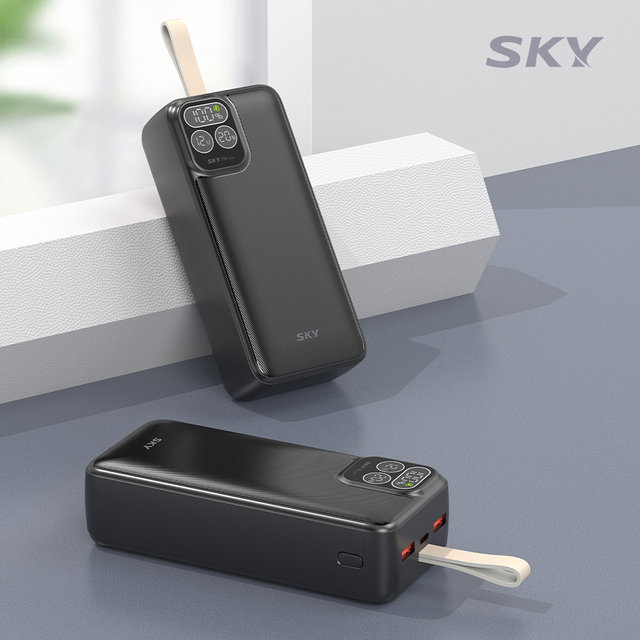 스카이 필 22.5W 고속 충전 LCD잔량표시 30000mAh 대용량 보조배터리 PD30 USB C타입 갤럭시 아이폰 캠핑 차박