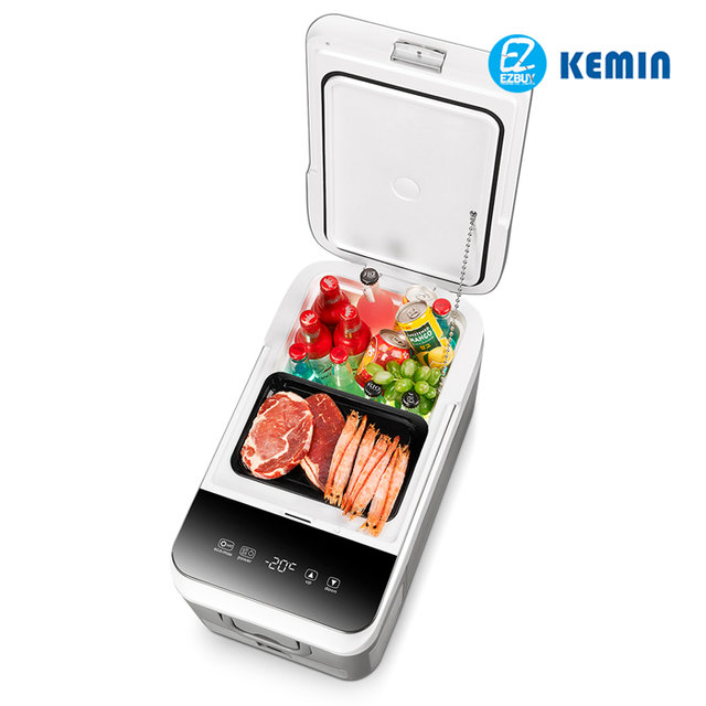 [해외직구] KEMIN 캠핑용 가정용 차량용 미니 냉장고 냉동고 26L 차량용 +가정용(가정용 충전기 포함)