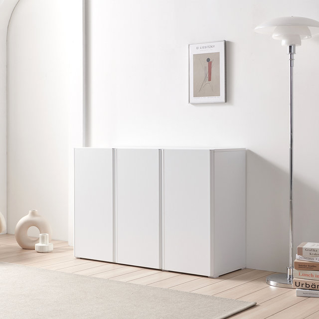 아델 다용도 수납장 거실 주방 정리 틈새 화이트 티비장 선반장 1200