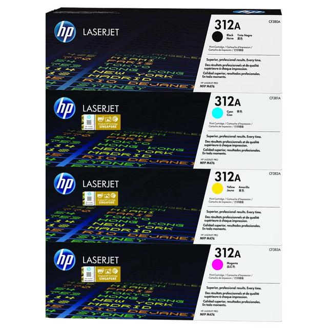 정품 HP CF380A + CF381A + CF382A + CF383A 4색 세트