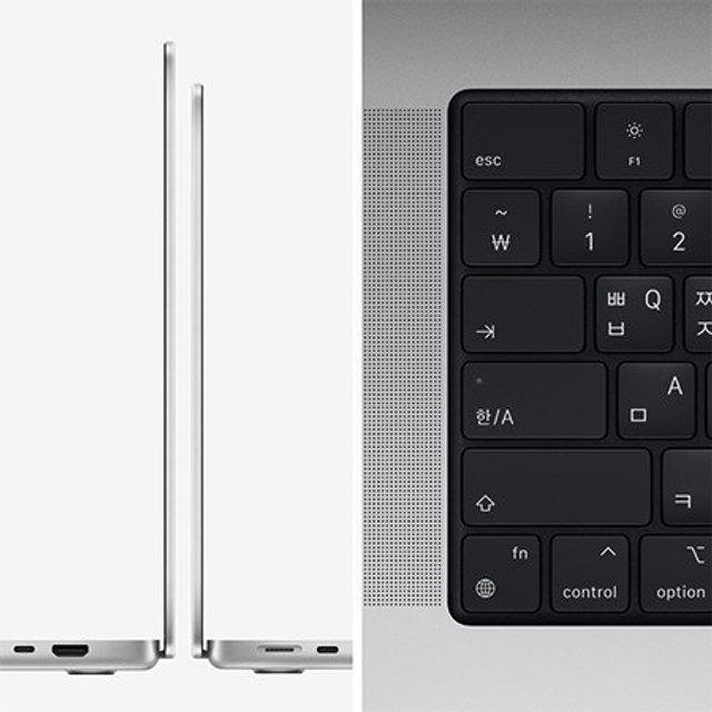 [중급 - 리퍼비시] 2021 맥북프로 14 M1 Pro (CPU 10코어 GPU 16코어), RAM 16GB, SSD 1TB 실버