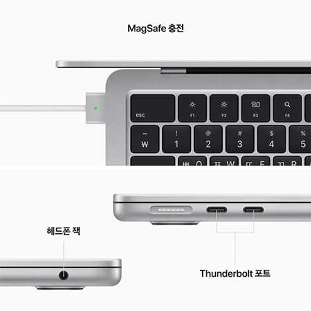 [장기할부] *맥북에어13 M2 GPU 10코어 RAM 8GB SSD 512GB 미드나이트 ／ Apple 노트북